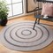 Safavieh 5 x 5 ft. Cape Cod Round Area Rug, Pink & Grey CAP221U-5R - alternate 2